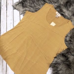 DIANA BELLE Tank Top Blouse Mustard Yellow